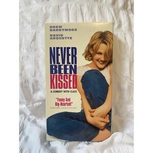 Never‎ been kissed VHS Video Tape Drew Barrymore Romantic Comedy 1999